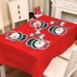 Kép 2/3 - Karácsonyi tányér és pohár alátét hóember 8db-os