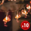 Kép 2/4 - LED fényfüzér - flamingó