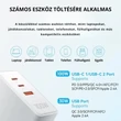 Kép 5/15 - Telefon töltő adapter 3 portos Vention - fehér