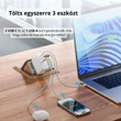 Kép 8/15 - Telefon töltő adapter 3 portos Vention - fehér