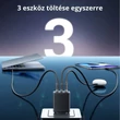 Kép 7/13 - Telefon töltő adapter 3 portos Vention - fehér