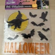 Kép 3/3 - Halloweeni zselés ablakdekor - boszorkány