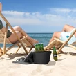 Kép 3/7 - Strandtáska termo rekesszel - fekete