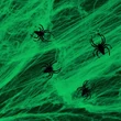 Kép 3/4 - Halloweeni pókháló és pók - zöld