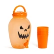 Kép 1/4 - Italadagoló csappal, műanyag pohárszettel - Halloweeni tök