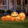 Kép 2/2 -  Halloweeni felfújható tökök LED világítással 