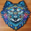 Kép 3/5 - Fa Puzzle -farkas