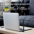 Kép 2/7 - TP-Link Wireless Adapter USB Dual Band AC600