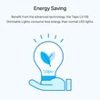 Kép 7/7 - TP-Link Tapo L510E WiFi okos LED izzó