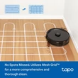 Kép 3/11 - TP-Link TAPO RV30 MAX PLUS Robot Porszívó és Felmosó + Okos Dokkoló LiDAR Navigációval
