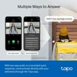 Kép 7/13 - TP-Link TAPO D230S1 Akkumulátorral működő kamerás, okos ajtócsengő kit hubbal