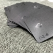 Prémium fekete plasztik kártya 