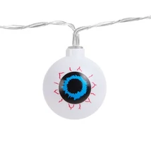 Halloweeni LED-es fényfüzér - szemgolyó