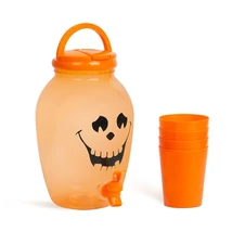 Italadagoló csappal, műanyag pohárszettel - Halloweeni tök