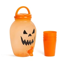 Italadagoló csappal, műanyag pohárszettel - Halloweeni tök