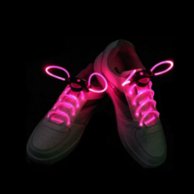 Világító cipőfűző rózsaszín