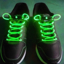 Világító cipőfűző zöld