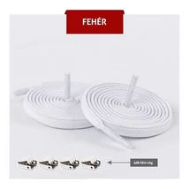 Kötésmentes cipőfűző - fehér