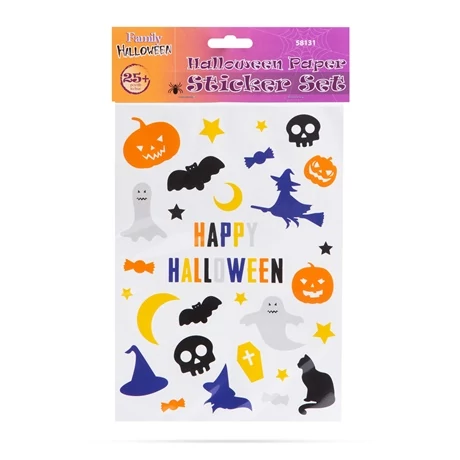 Halloween-i papír matrica szett