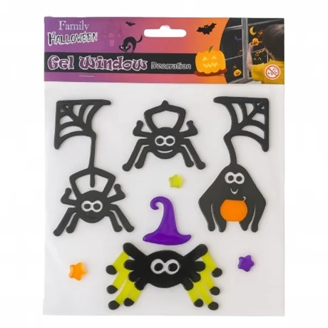 Halloweeni zselés ablakdekor