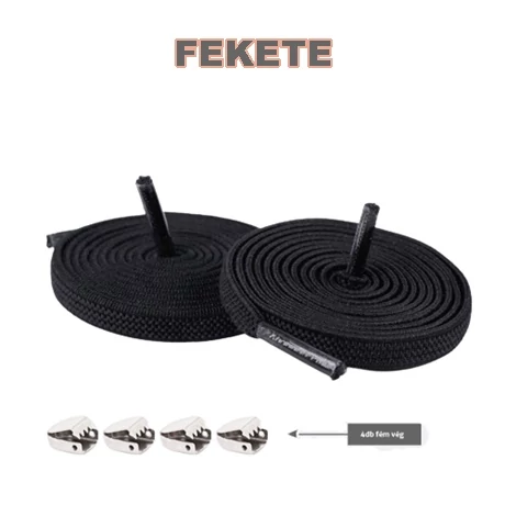 Kötésmentes cipőfűző - fehér