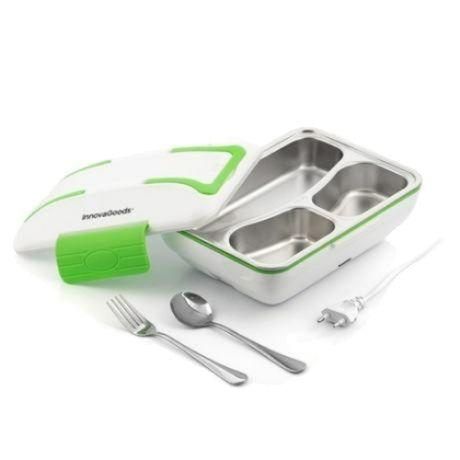 InnovaGoods Pro Elektromos Ételmelegítő 50W Fehér Zöld