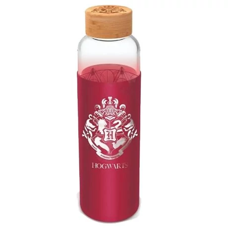 Üveg kulacs szilikon borítással Harry Potter