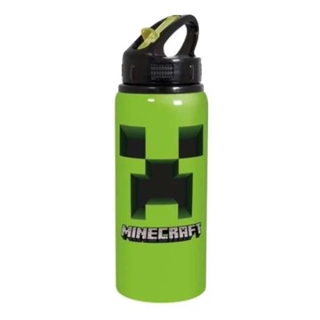 Aluminium sport kulacs Minecraft