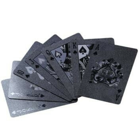 Prémium fekete plasztik kártya 