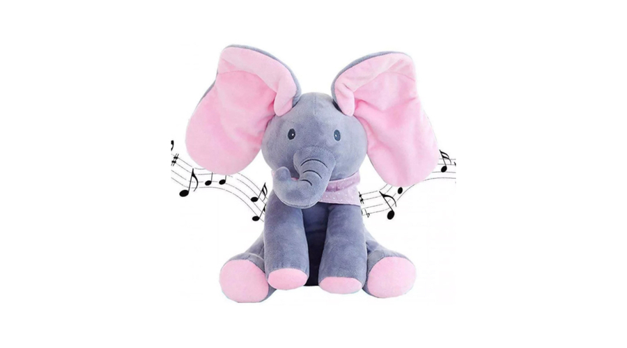 Éneklő kis  interaktív plüss elefánt 
