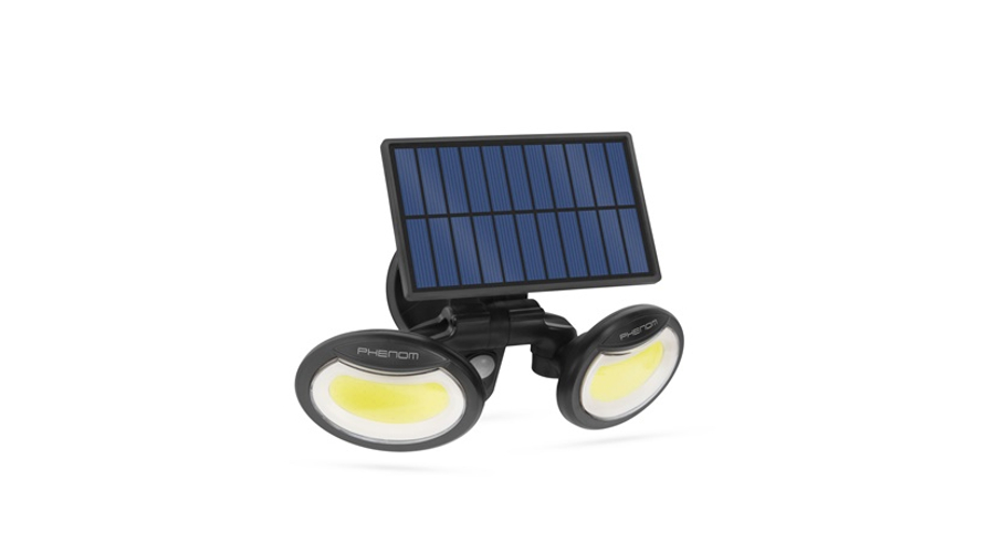 Kültéri mozgásérzékelős napelemes reflektor - forgatható