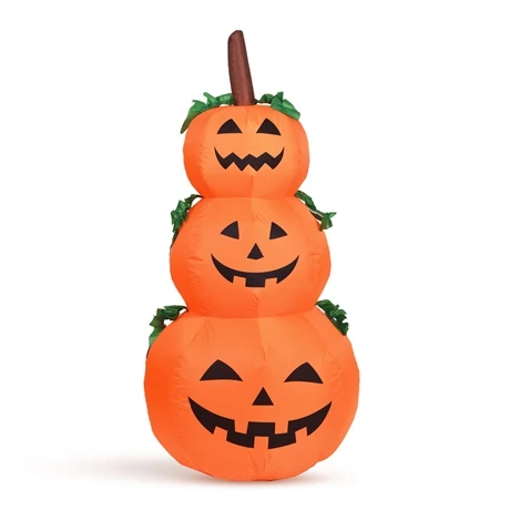 Halloweeni felfújható tök LED világítással - 125 cm
